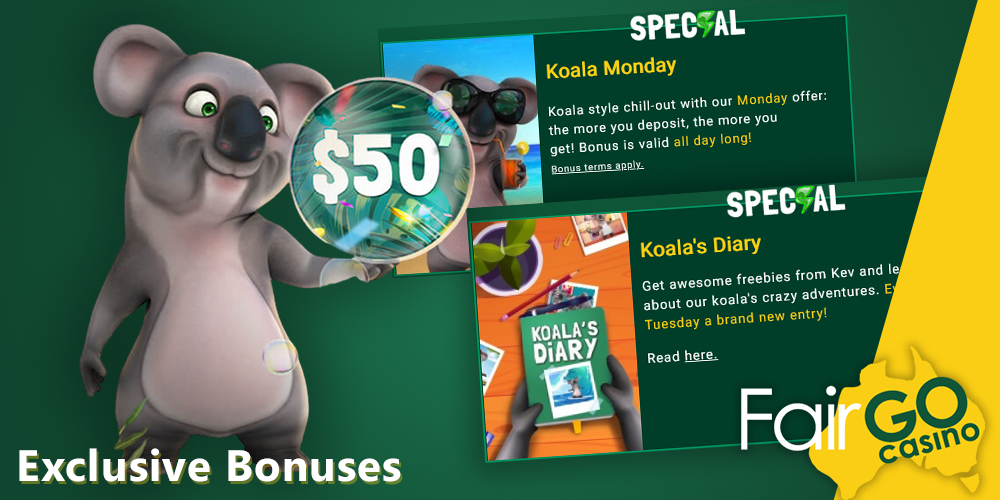 Exclusive Bonuses at Fair Go casino