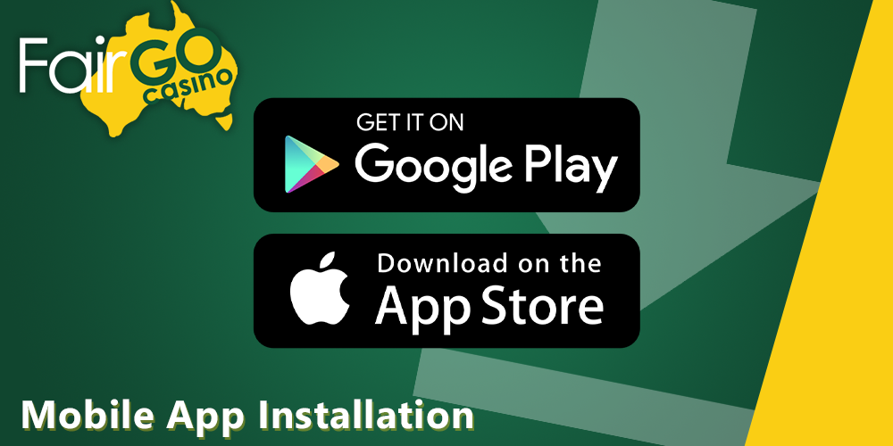 Fair Go Casino install mobile app on Android and iOS