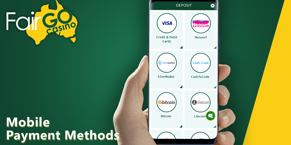 Fair Go Mobile Payment Methods